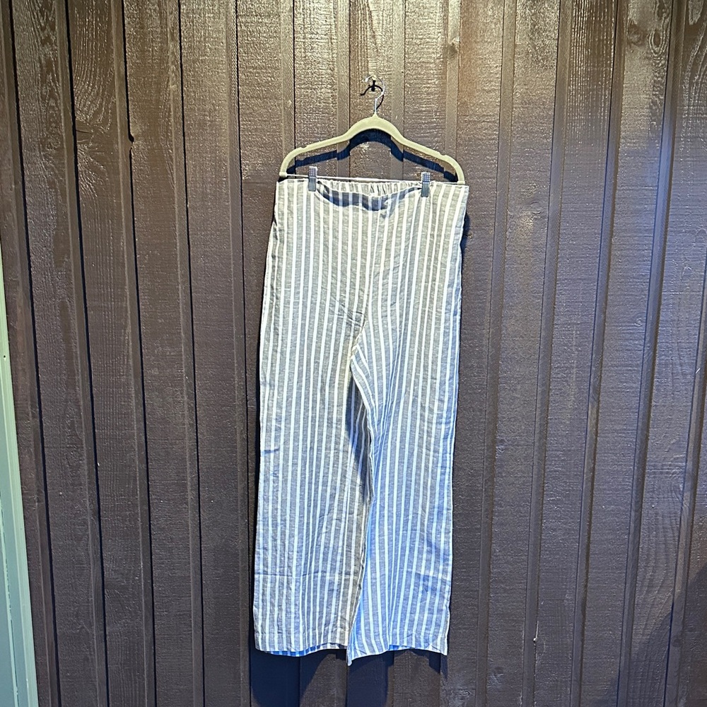 Striped Wide Leg Pants